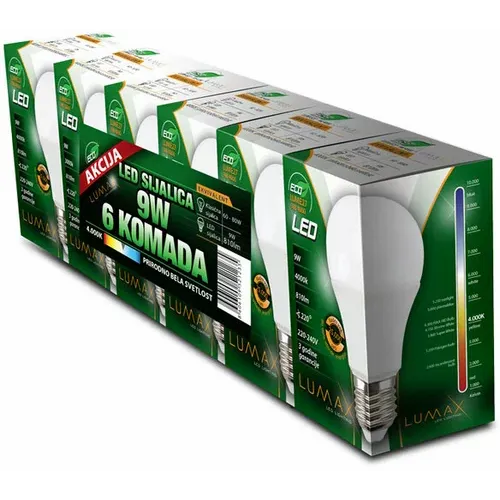 Sijalica Led ECO LUME27-9W 4000K 1/6 slika 1