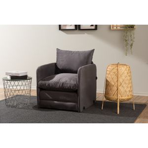 Saga Single - Siva 1-Mjesta Sofa-Krevet