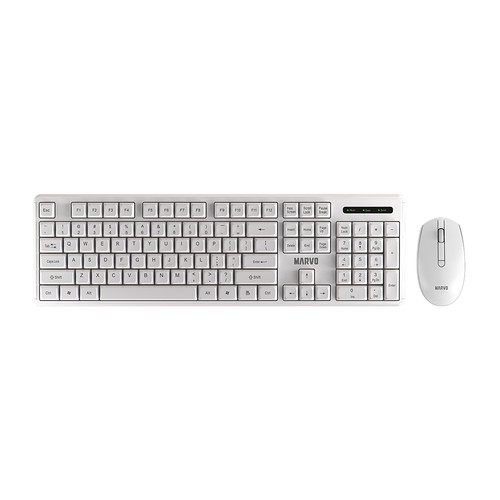 MARVO OFFICE WS005 WH WIRELESS COMBO WHITE slika 1