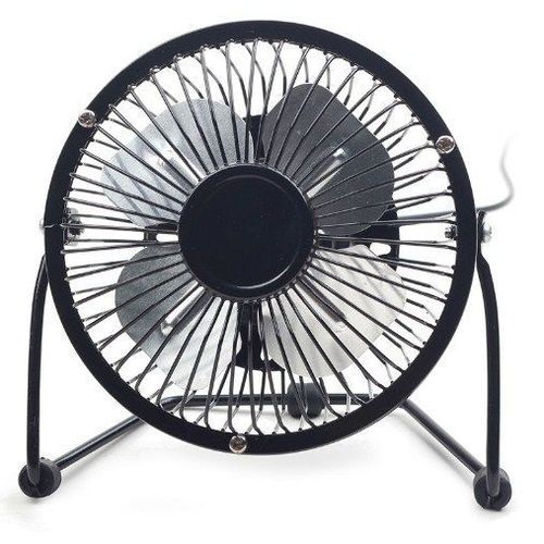 NF-03 Gembird USB 10cm desktop fan, black, METALNI VENTILATOR slika 2