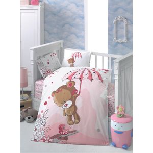 Ton Ton White
Pink
Brown Ranforce Baby Quilt Cover Set