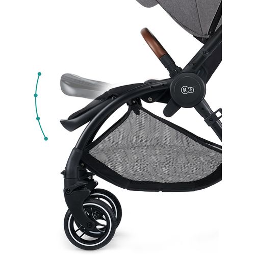 Kinderkraft Kolica Evolution Cocoon 2u1, siva slika 7