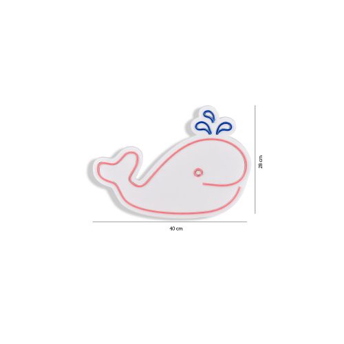 Wallity Ukrasna plastična LED rasvjeta, Baby Whale slika 8