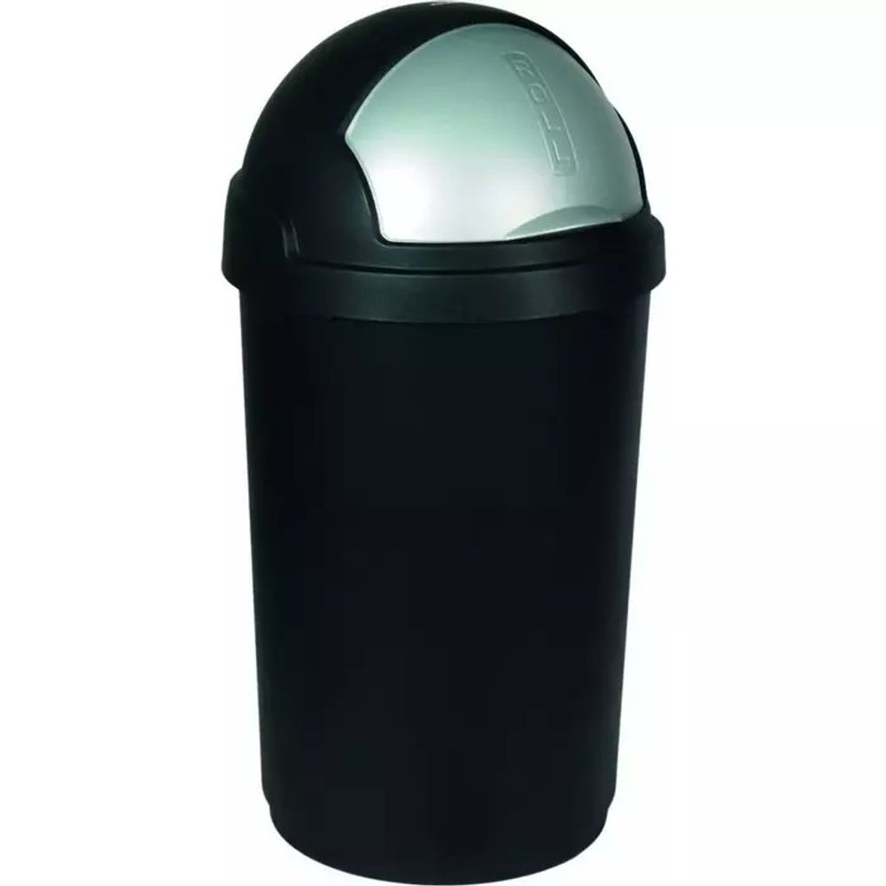 Curver kanta za otpatke 50l crna ROLL TOP slika 1