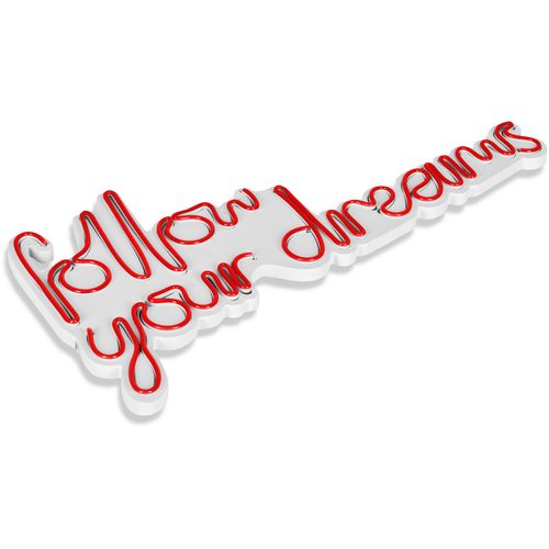 Wallity Ukrasna plastična LED rasvjeta, Follow Your Dreams - Red slika 5