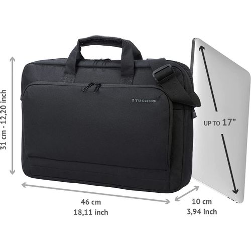 Torba za laptop TUCANO Star Slim (BSTN17-BK), za laptope do 17.3", crna slika 4