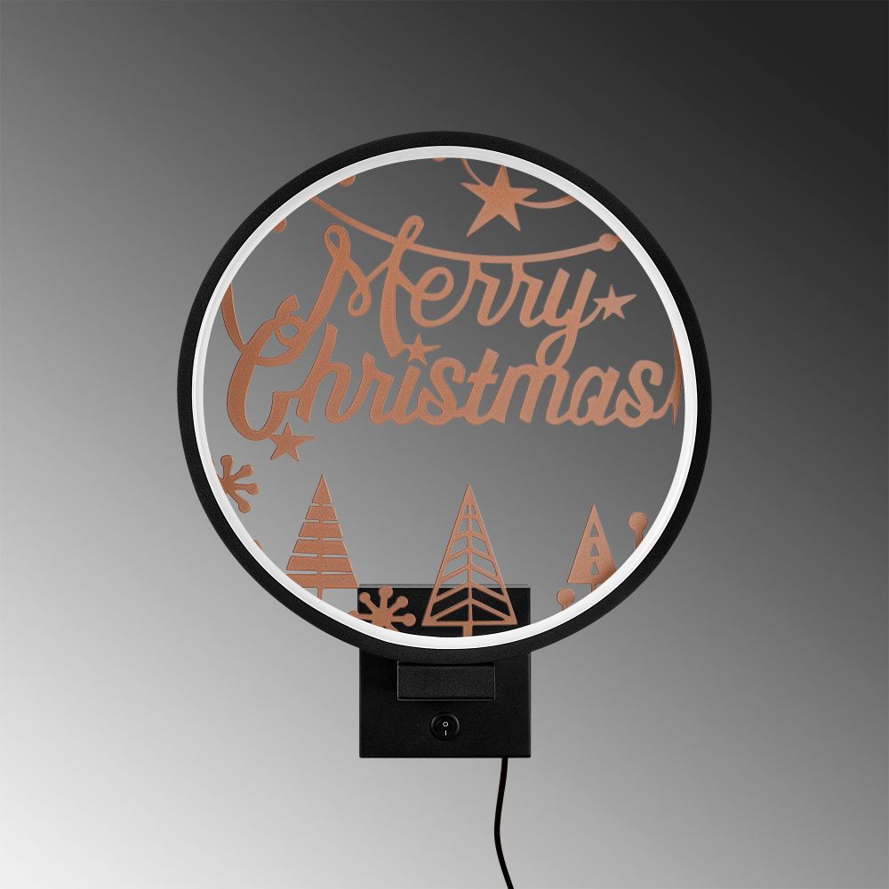 Crna bakarna zidna lampa XMAS20 slika 5