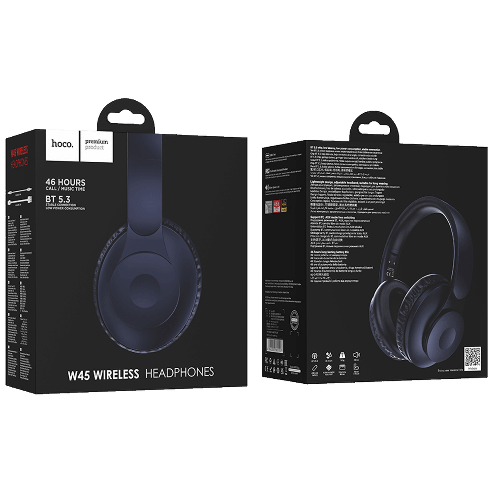 hoco. Slušalice bežične, Bluetooth - W45 Enjoy, Blue slika 5