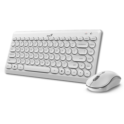 Tipkovnica + miš Genius Luxemate Q8000, bežična, bijela slika 1