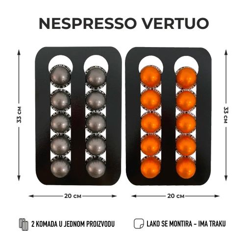 Držač za Nespresso Vertuo kapsule (20 komada) slika 2