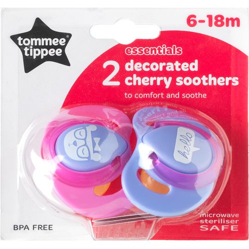 Tommee Tippee varalica Decorated Cherry, Roze/Lila, 6-18M slika 2