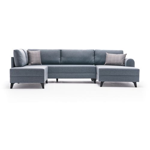 Atelier Del Sofa Kutna garnitura na razvlačenje, Plava, Belen - Blue slika 6