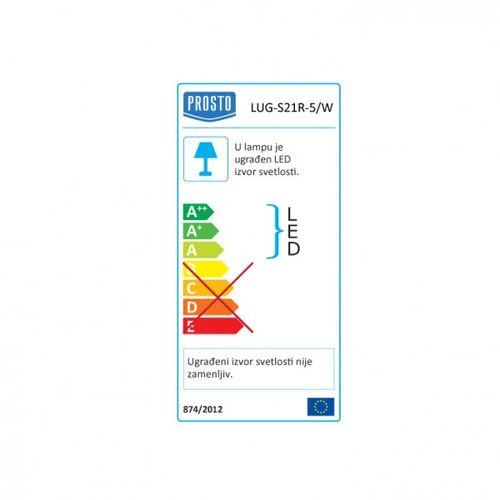 Ugradna LED lampa 5W dnevno svetlo LUG-S21R-5/W slika 2