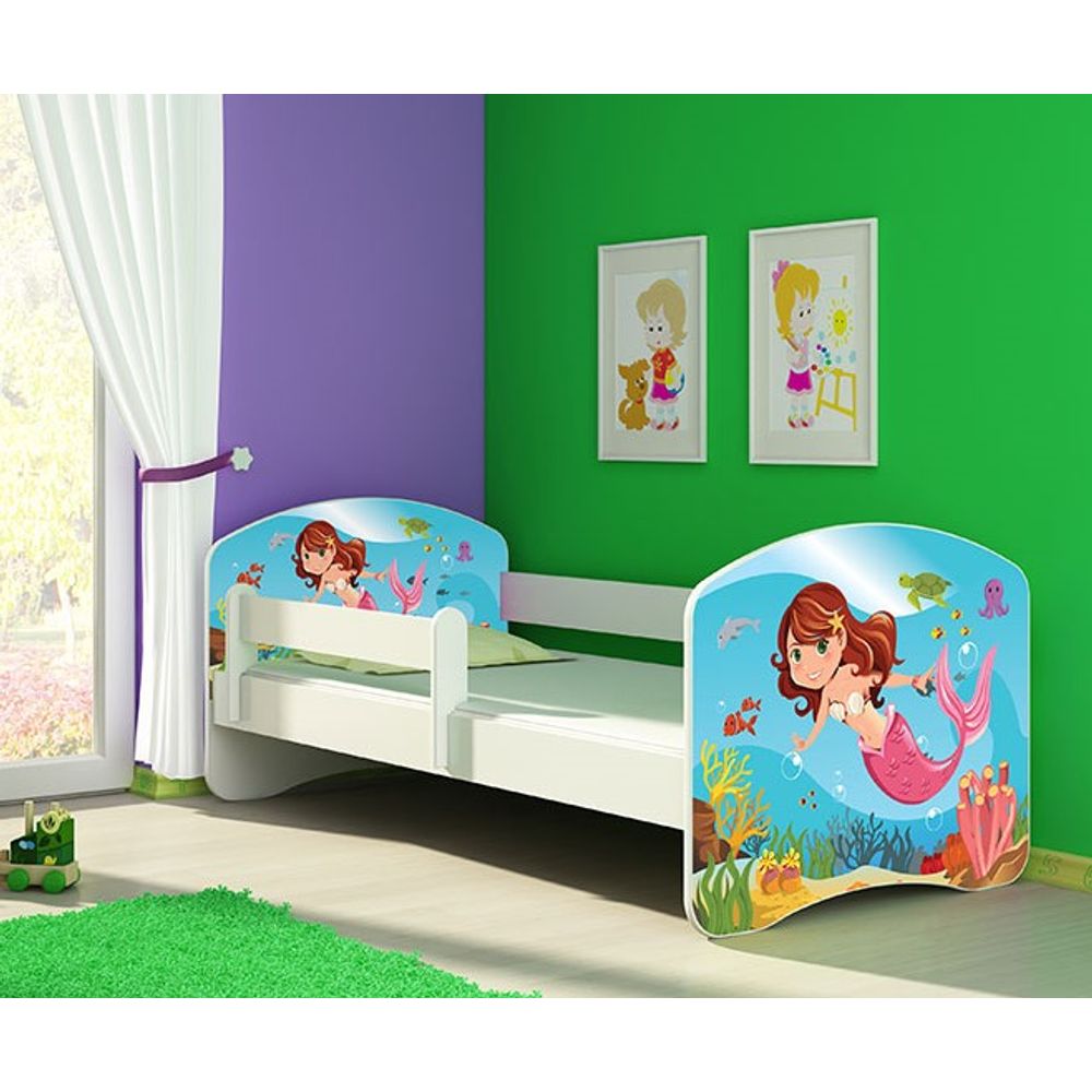 ACMA Dječiji krevet Acma II White - 180x80cm - Dezen 09 slika 1