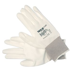 Yato radne rukavice od najlona/PU bijele veličina 10