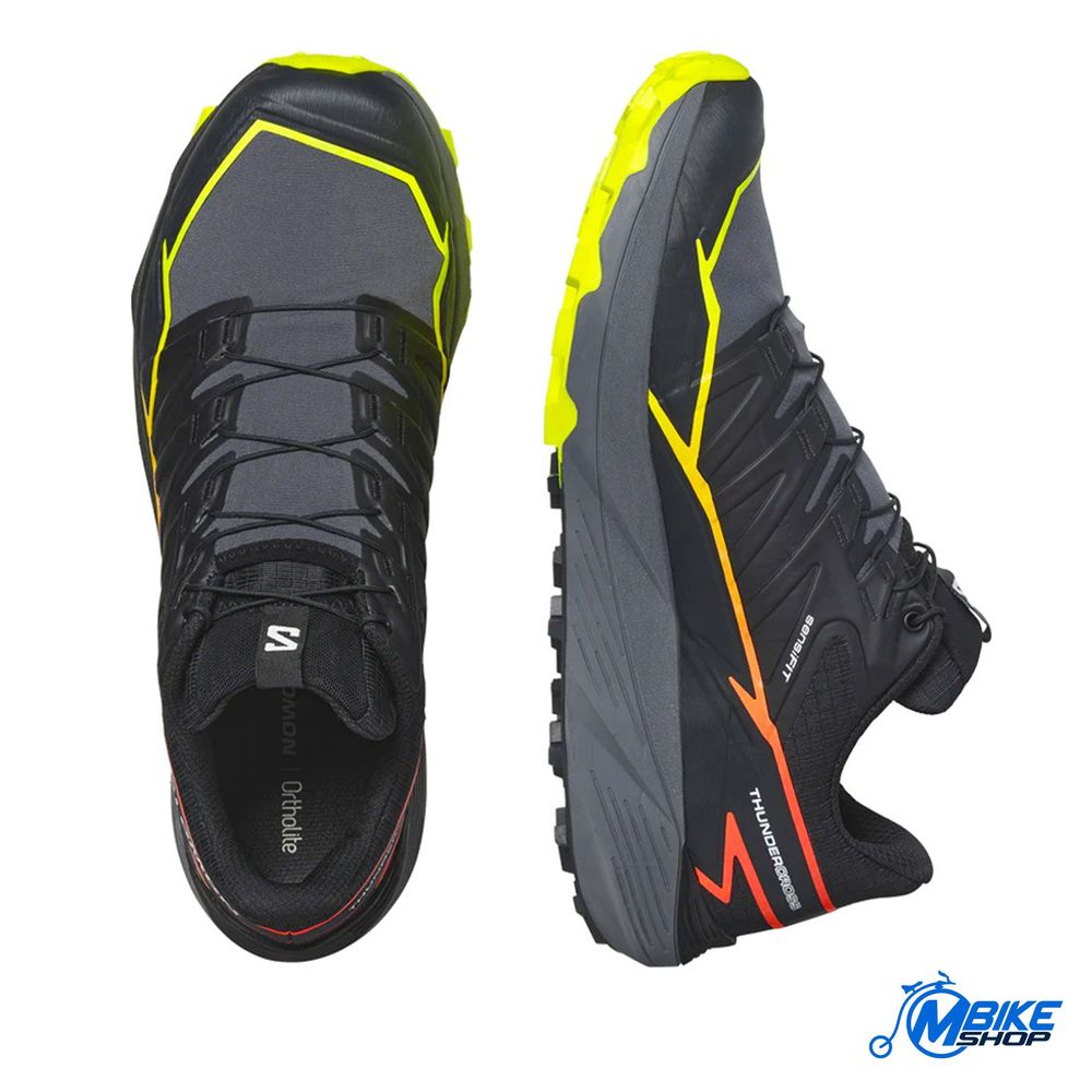Salomon Muške patike Thundercross, Black/Quiet Shade/Fiery Coral slika 4