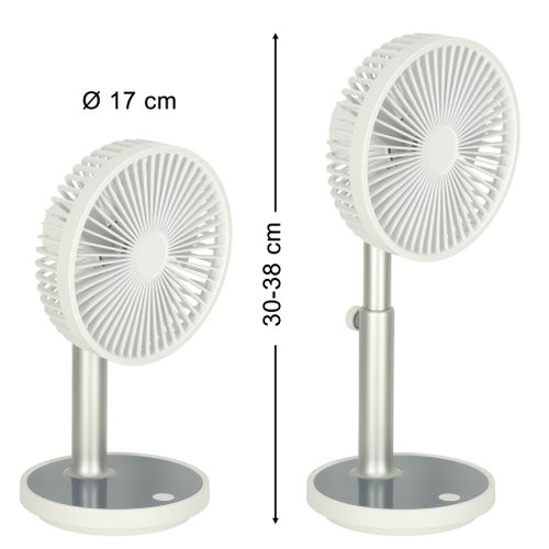 Stojeći ventilator - bijeli slika 7