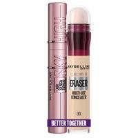 Maybelline New York Lash Sensational Sky High Maskara + Maybelline New York Instant Anti-Age Eraser korektor 00 Ivory Set