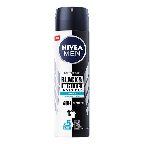 NIVEA Men Dezodorans Invisible for Black & White Fresh 150 ml slika 1