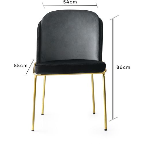 Dore - 103 V4  Black
Gold Chair Set (4 Pieces) slika 5
