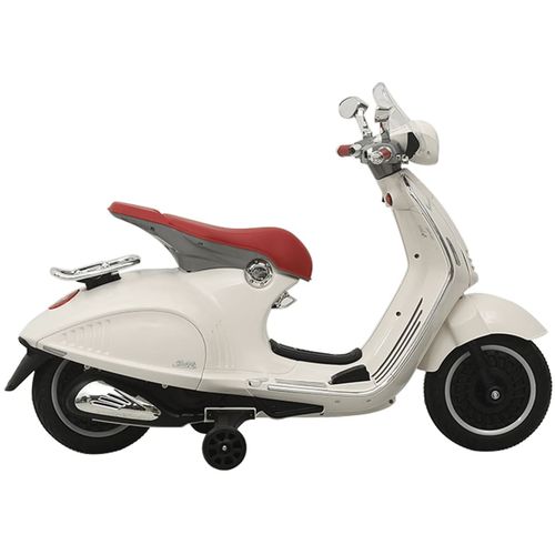 Električni motocikl igračka Vespa GTS300 bijeli slika 10