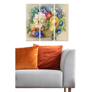 Dekorativna MDF Slika u Više Boja (Set od 3 Komada) - MDF1339447