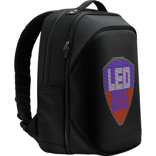 Prestigio LEDme MAX backpack, animated backpack with LED display, Nylon+TPU material, connection via bluetooth, dimensions 42*31.5*20cm, LED display 64*64 pixels, black color. slika 3