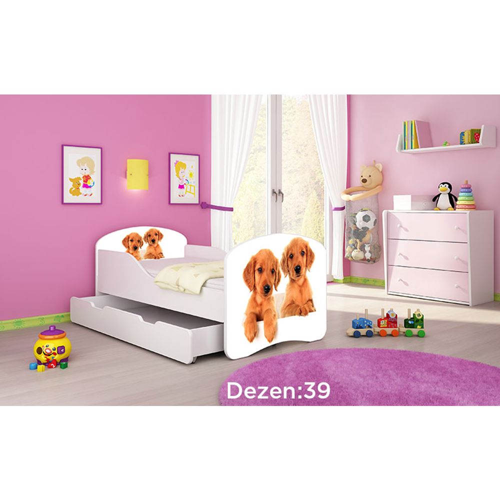 ACMA Dječiji krevet Acma I sa ladicom - 140x70cm - Dezen 39 slika 2