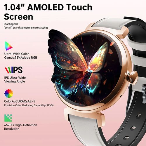 Oukitel BT30 Smart Watch for Women 160mAh/Heart rate/SpO2/Blood Preasure/Accelerometer/Crna slika 4