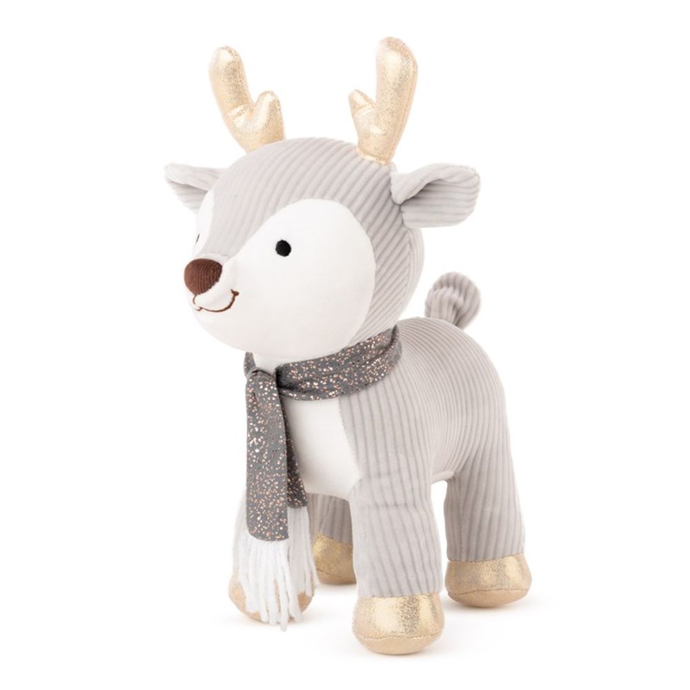 Amek Plišana igračka Jelen sa zlatnim rogovima 25cm, Grey slika 1