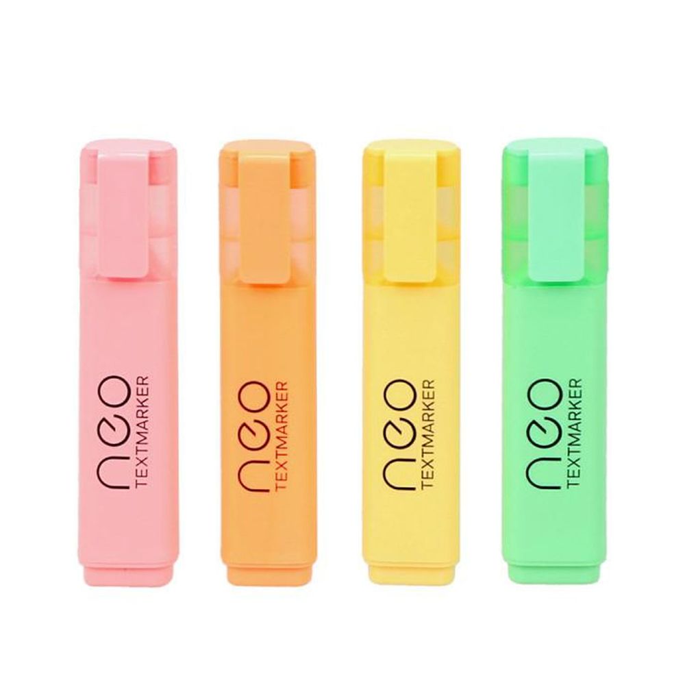 Textmarkeri, kosi vrh, 404205 set od 4 kom, neon pastel slika 2