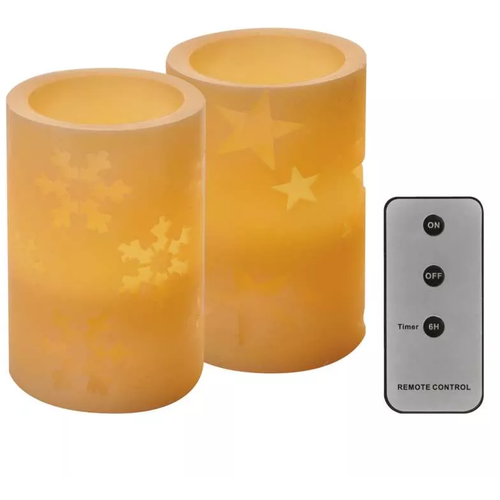 Emos LED set dekorativnih voštanih sveća sa daljinskim 12,5cm, 2x2x AA DCCV14 slika 1