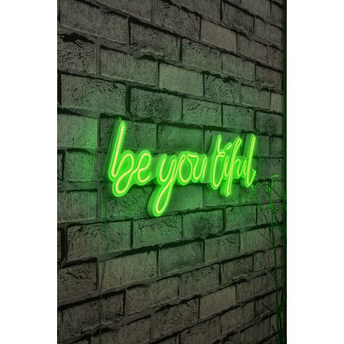 Wallity Ukrasna plastična LED rasvjeta, Be you tiful - Green slika 1