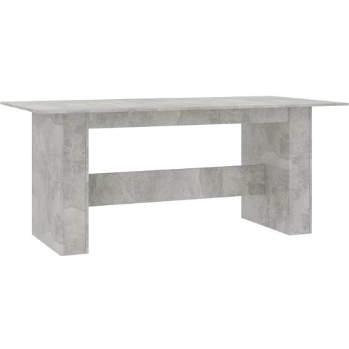 Blagovaonski stol siva boja betona 180 x 90 x 76 cm od iverice slika 10