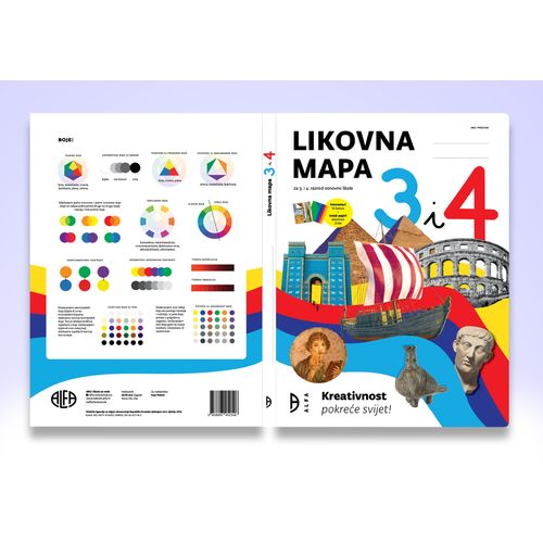 Likovna mapa s kolaž-papirom i raster-papirom 3 i 4 slika 2