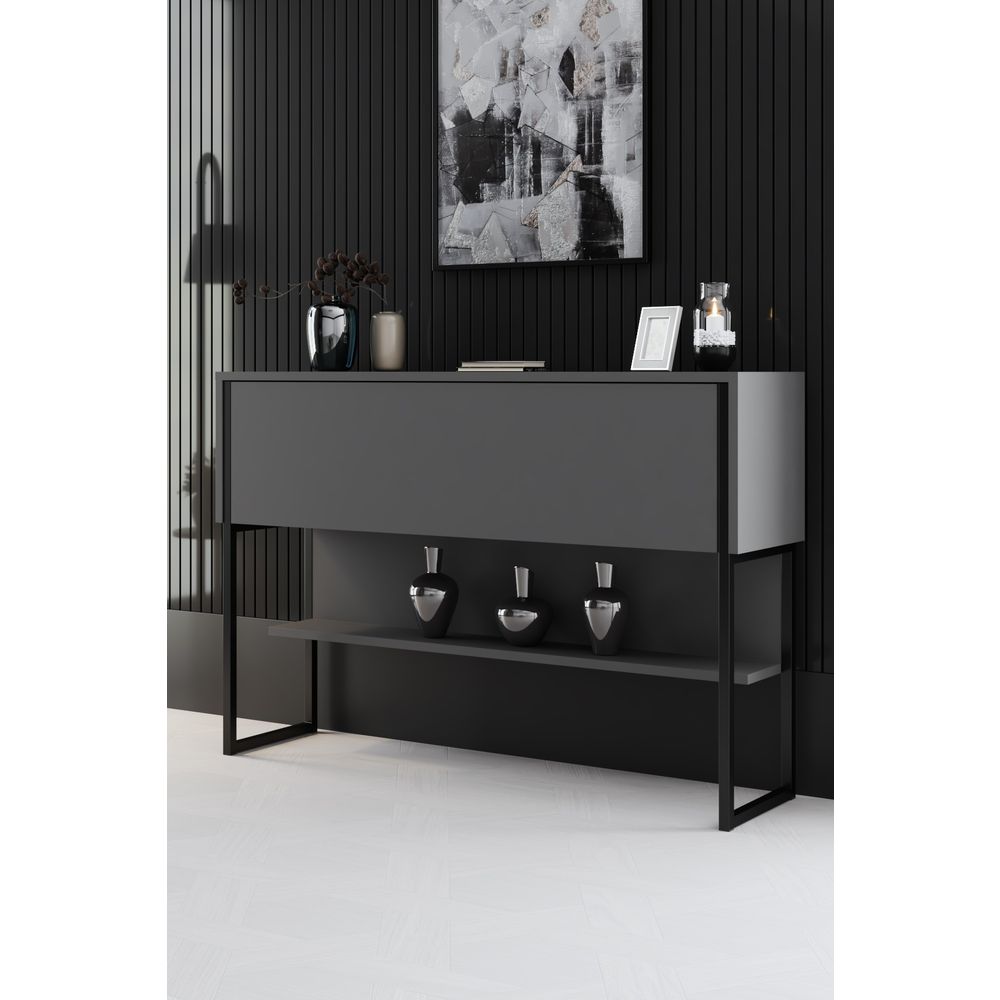 Hanah Home crna komoda Luxe - antracit slika 1