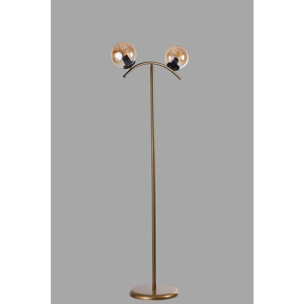 Opviq Podna lampa 916, med, zlatna slika 3