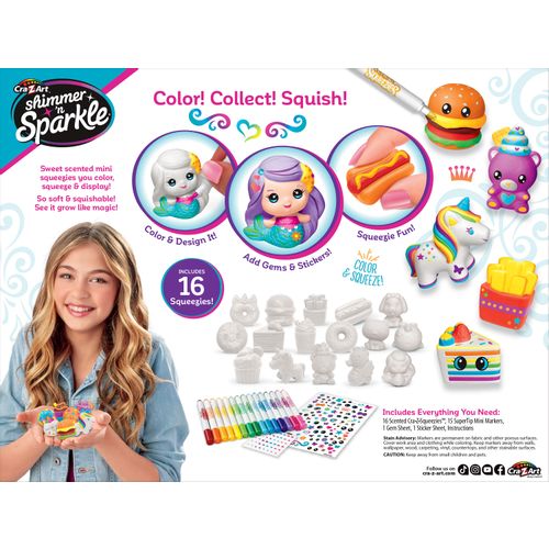 CRAZART set 3u1  Obojaj figurice Squeezie Cuties 17356 slika 6