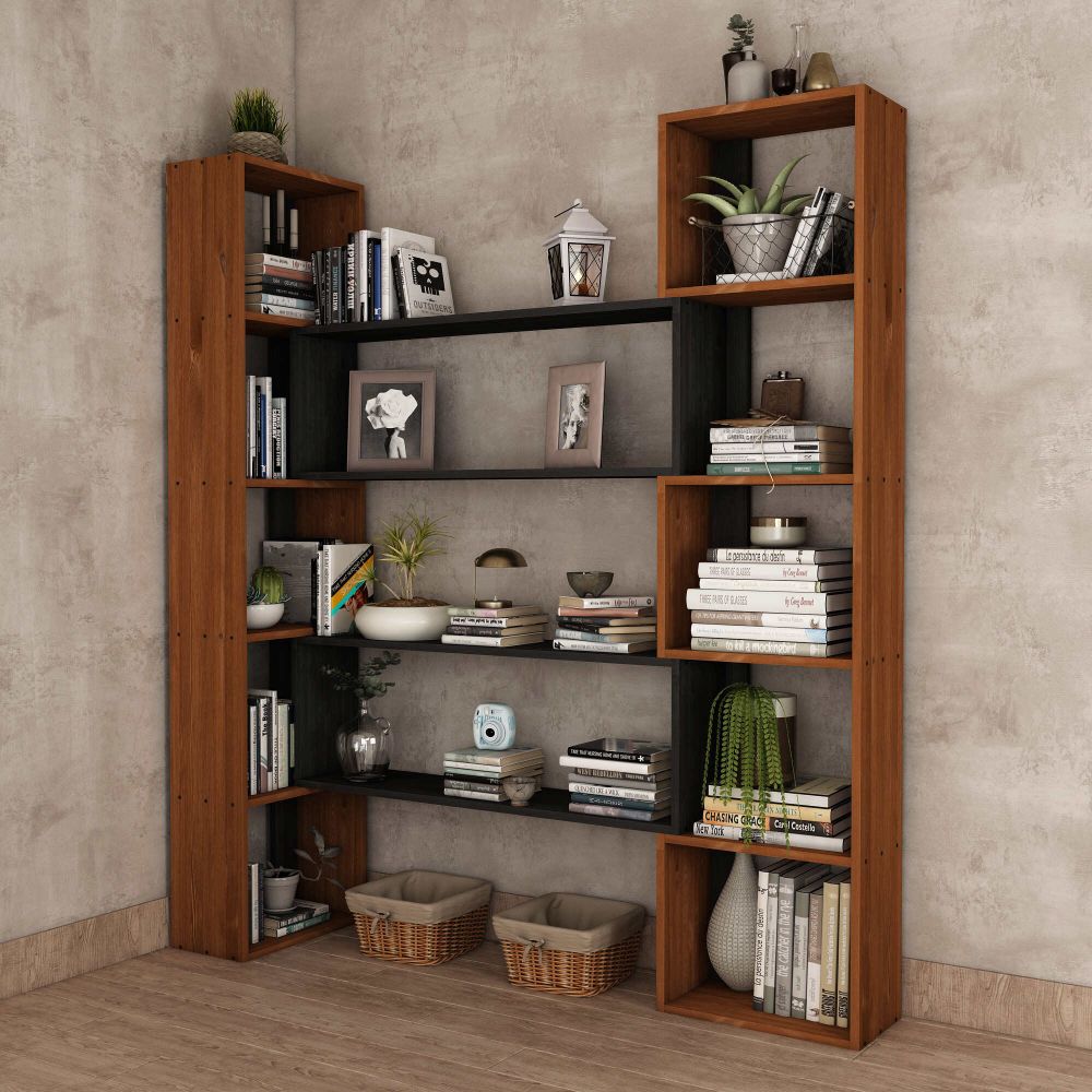 Polica za knjige CPT6012-200 u boji tikovine slika 3
