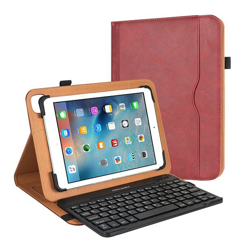 MAXMOBILE TABLET TORBICA FLIP 9.7"-11.5" RED sa tipkovnicom slika 2