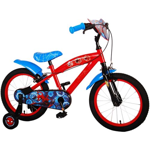 Dječji bicikl 16″ Spider-Man dvije ručne kočnice crveni slika 15