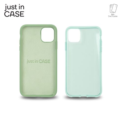 2u1 Extra case MIX paket ZELENI za iPhone 11 slika 3