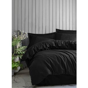 Satin set za pokrivač Dama, boja: crna