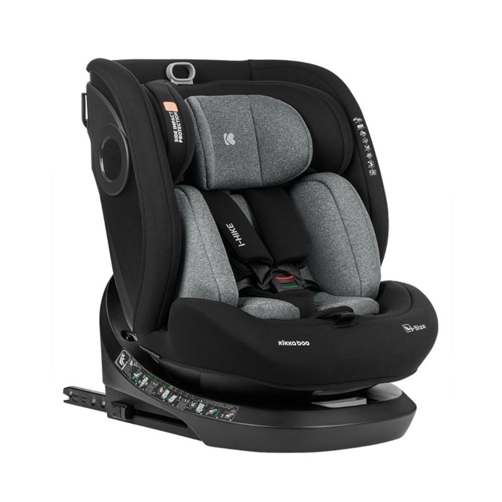 Kikka Boo Autosjedalica 40-150 cm I-Hike i-Size Isofix, Dark Grey slika 1