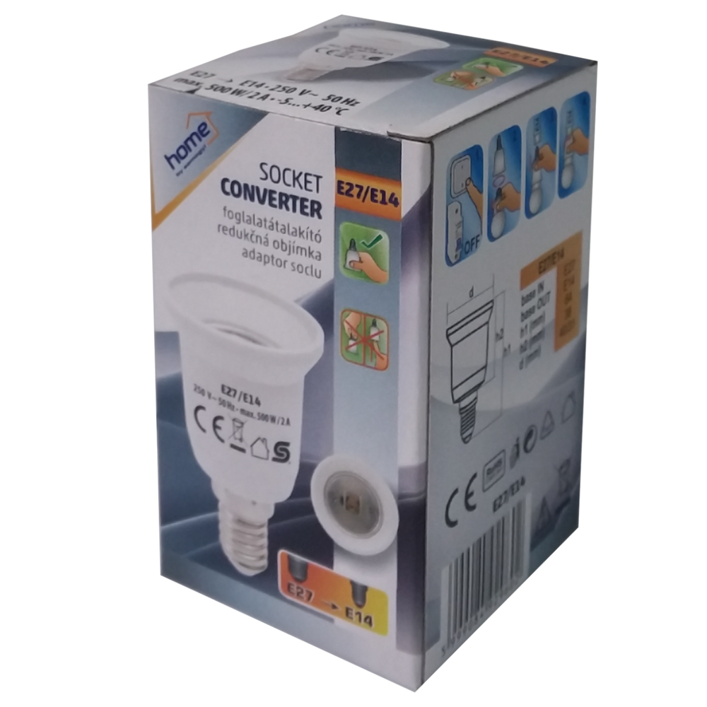 home Adapter za sijalično grlo E14 na E27 - E27/E14 slika 2