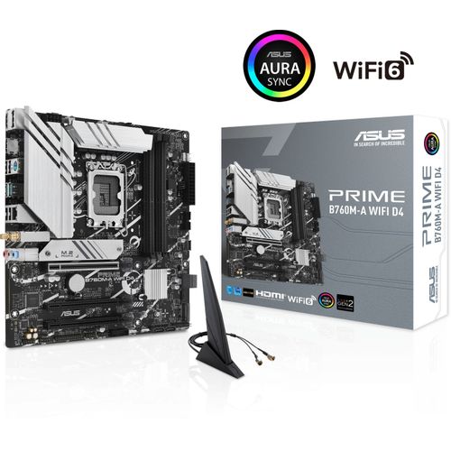 ASUS PRIME B760M-A WIFI D4 mATX matična ploča s Wi-Fi 6 slika 1