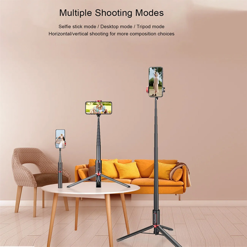 Selfie stick M18 + tripod crni/crveni slika 6