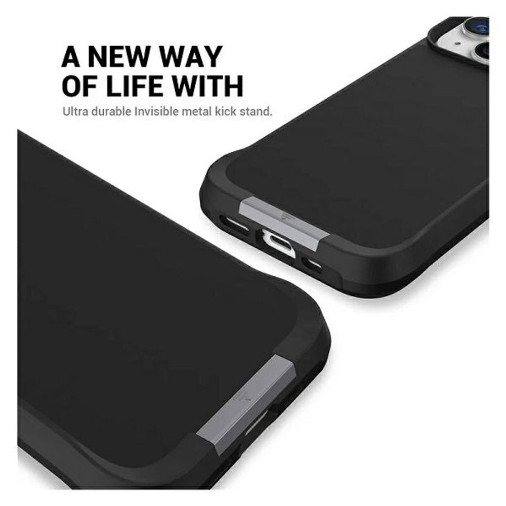 MM TPU IPHONE 16 - DROP-PROOF MAGSAFE KICKSTAND Black slika 4