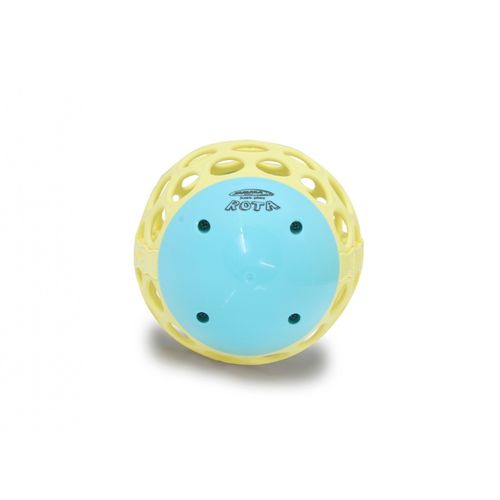 Jamara didaktička igračka za razvoj motorike, ragbi lopta s otvorima, plava slika 4