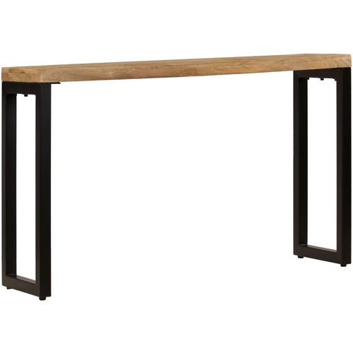 Konzolni stol 120 x 35 x 76 cm od masivnog drva manga i čelika slika 12
